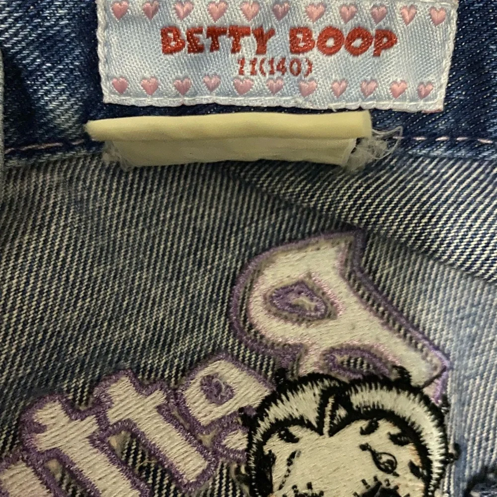 Betty Boop Blue A-Line Denim Skirt - Picture 3 of 3